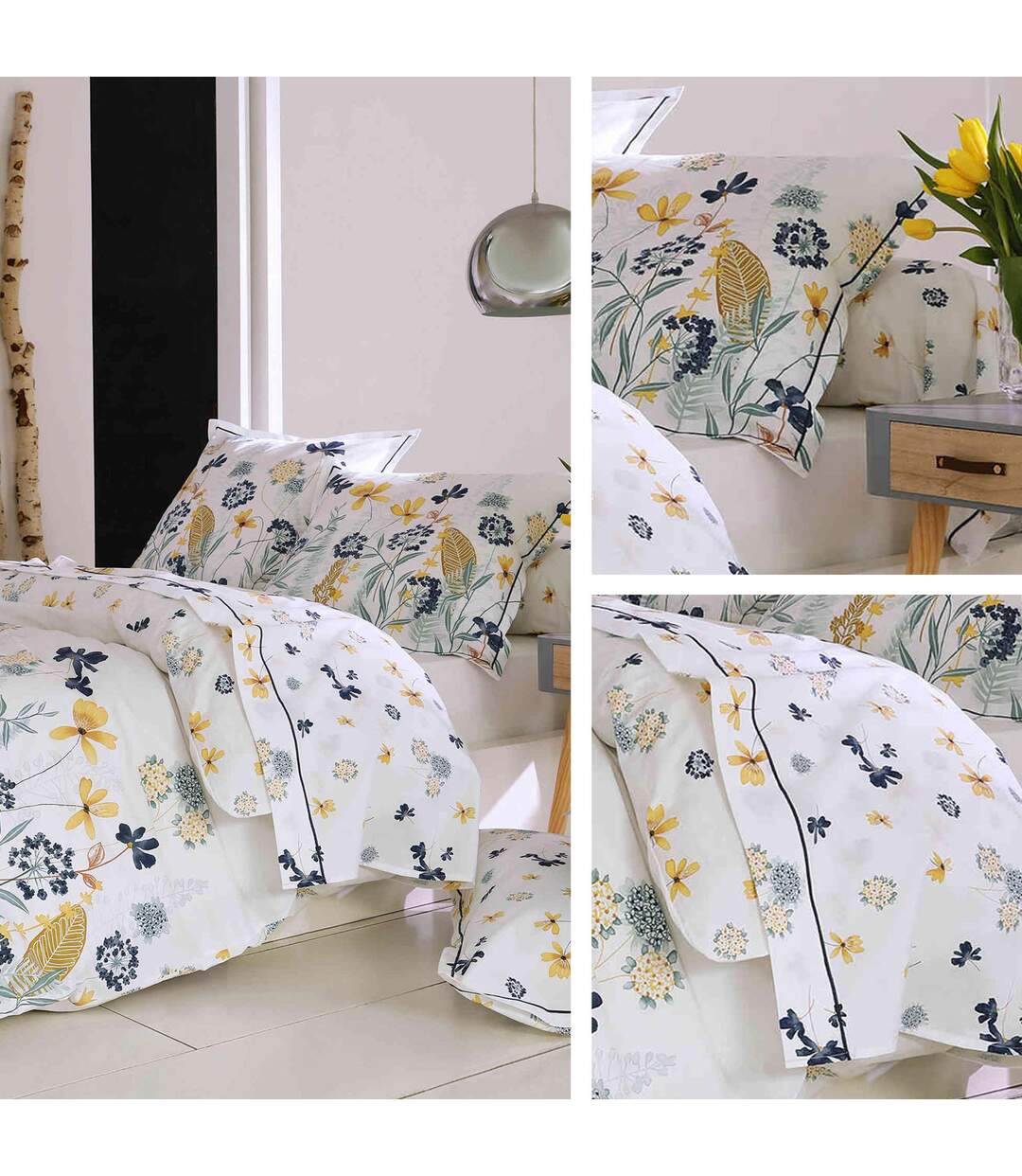Drap plat 280x325 cm Percale pur coton PETITE FOLIE Rouge
