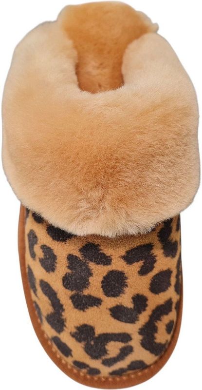 Warmbat - Collie Panther Print - Pantoffels - Chestnut - Dames