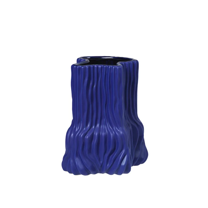 Broste Copenhagen - Magny Vase, H 23,5 cm, dunkelblau
