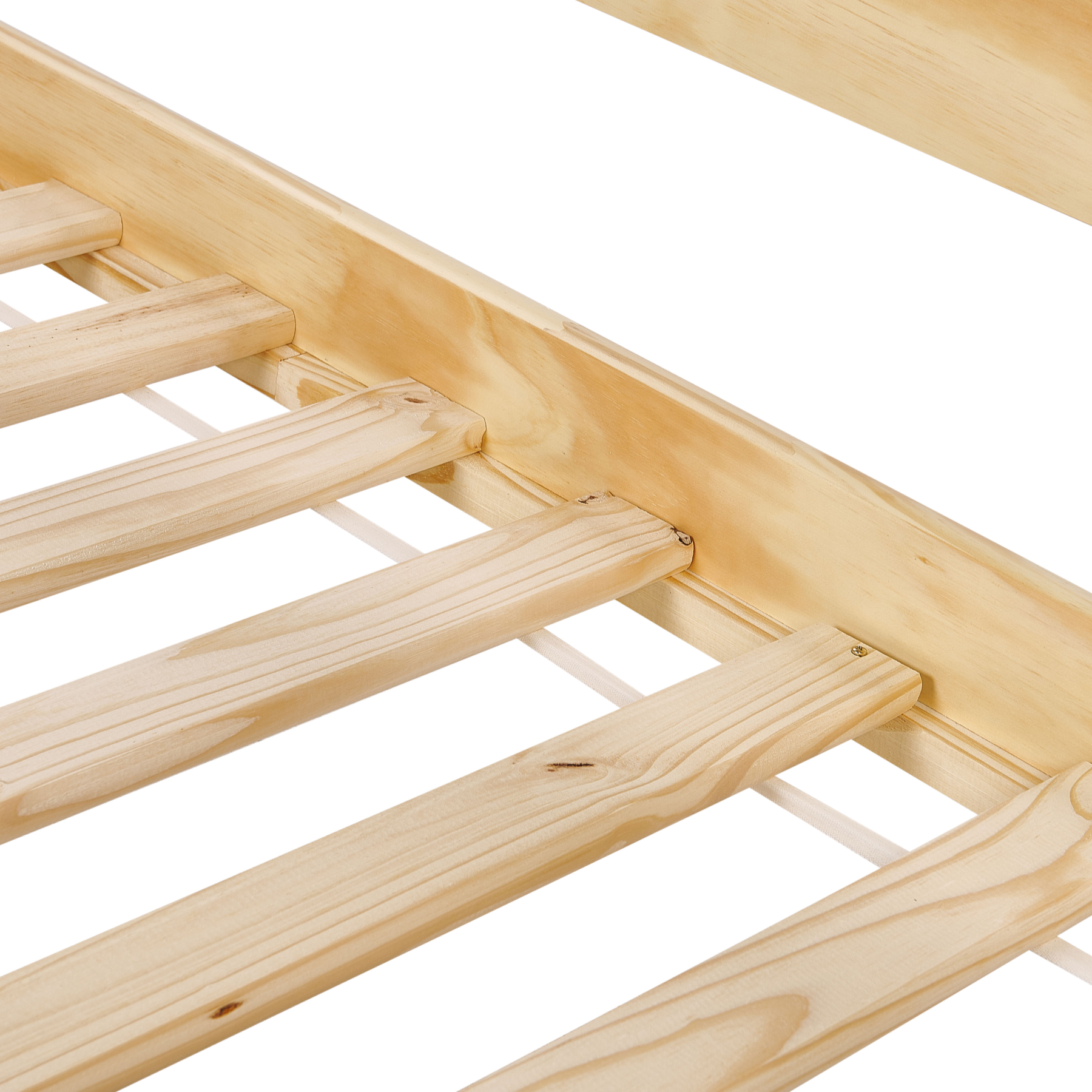 Beliani - LUNERAY - Onderschuifbed - Lichtbruin - 90 x 200 cm - Hout