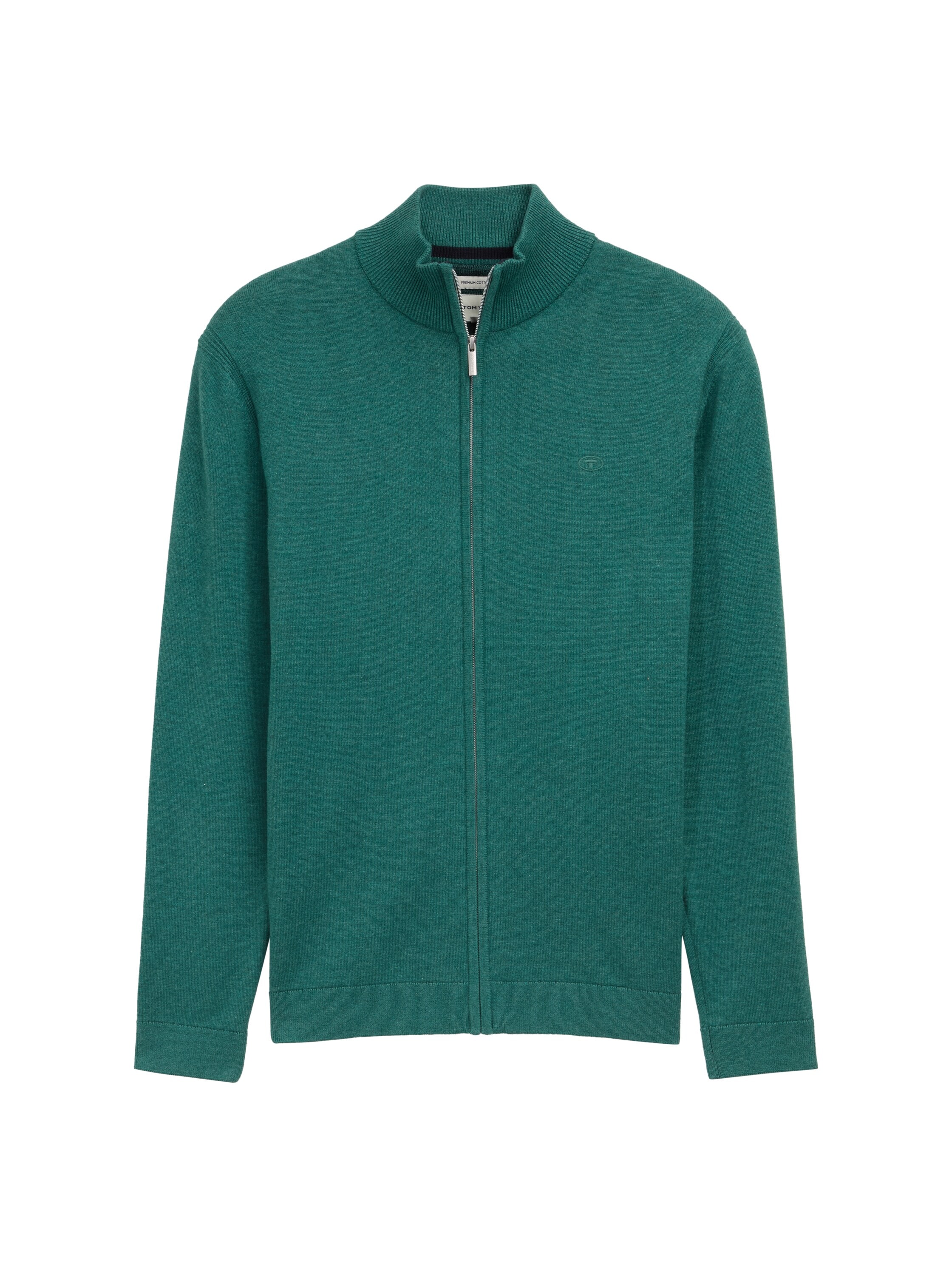 TOM TAILOR Strickjacke , mit Logo Stickerei