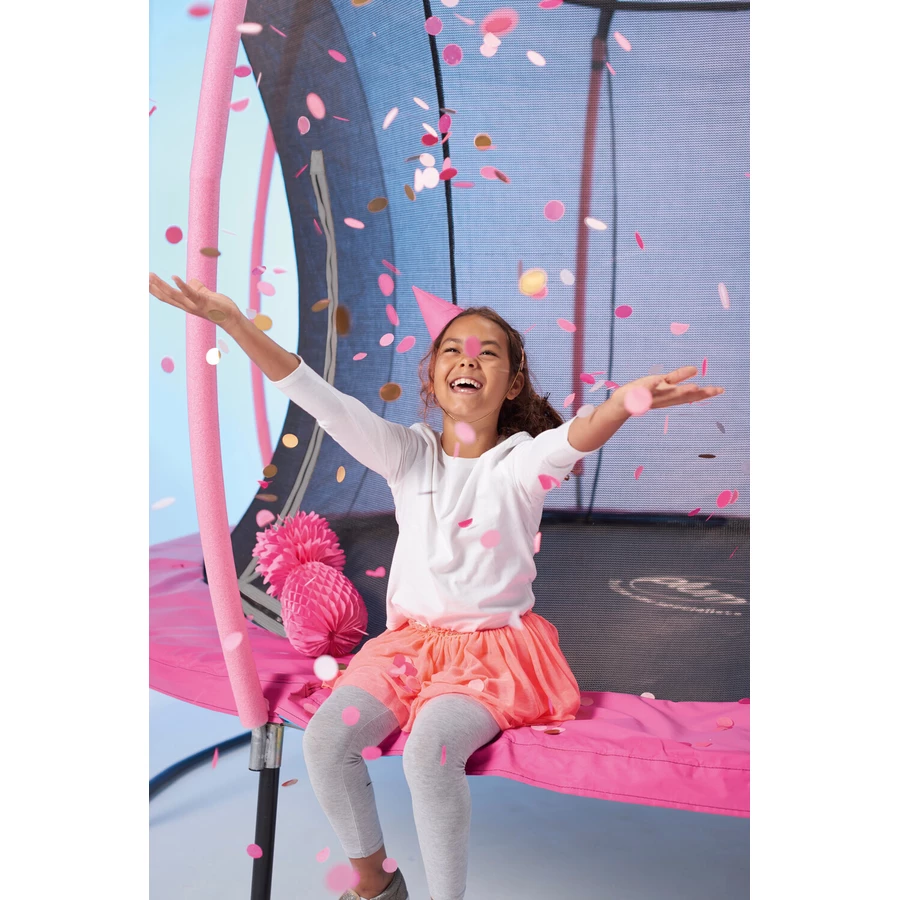 plum® Springsafe Trampolin Colours 305 cm mit Sicherheitsnetz, pink