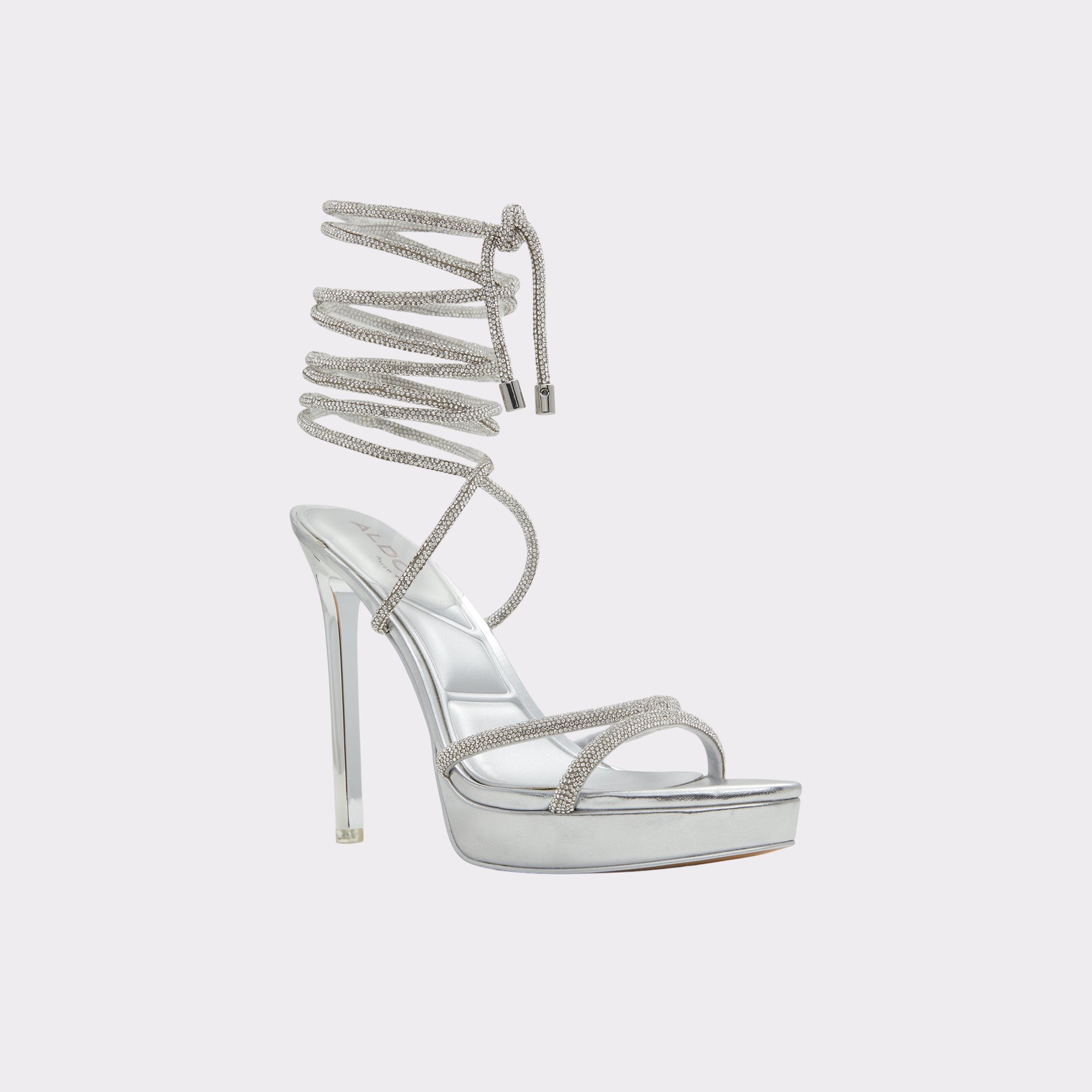 Izabella Silver Women Strappy Sandals