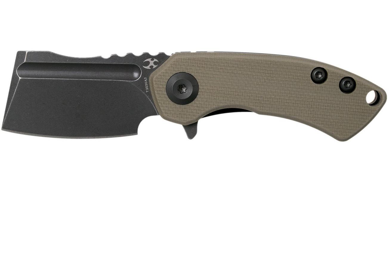 Kansept Mini Korvid T3030A2 Black, Sand G10 zakmes, Justin Koch design