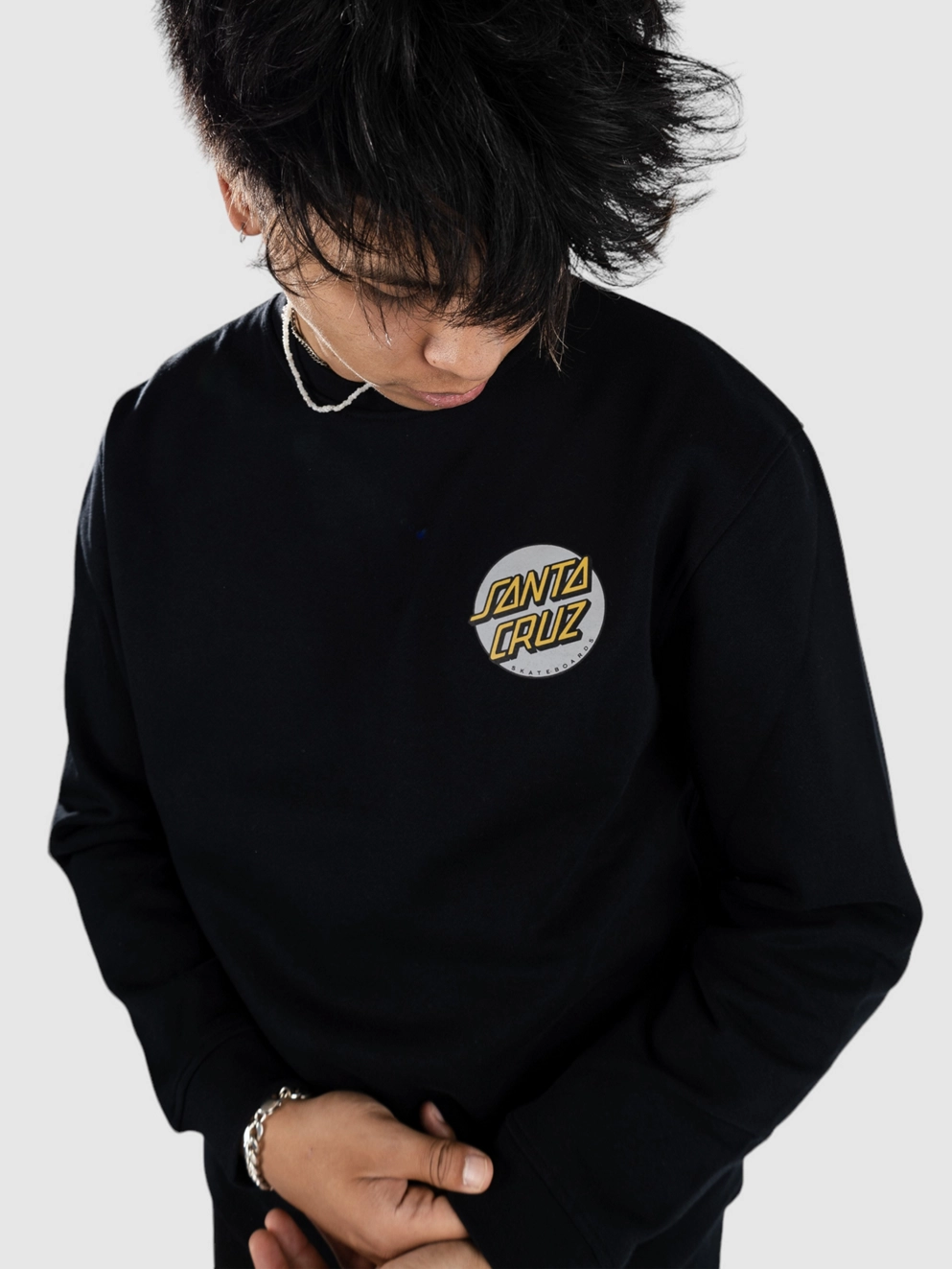 Santa Cruz Knox Faces Dot Sweater black