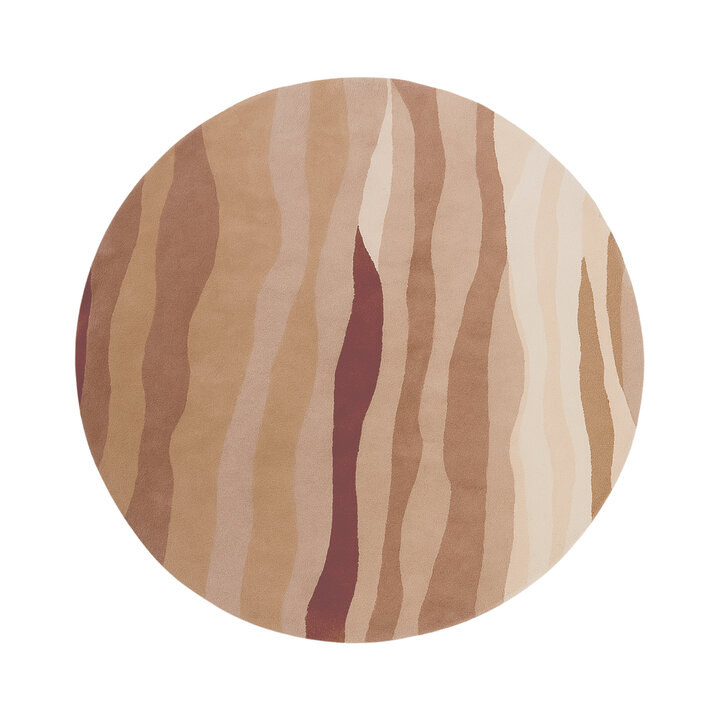 Rond wollen vloerkleed - Liora Roze