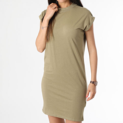 Robe Tee Shirt Sans Manches Femme TB1910 Vert Kaki