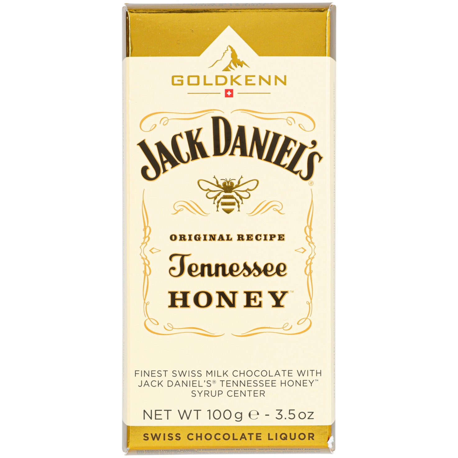 Goldkenn Likör-Tafel mit Jack Daniel's® Tennessee Honey-Füllung