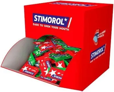 Tyggegummi Stimorol Dental Mix 2,8g x 170 stk. i borddisplay