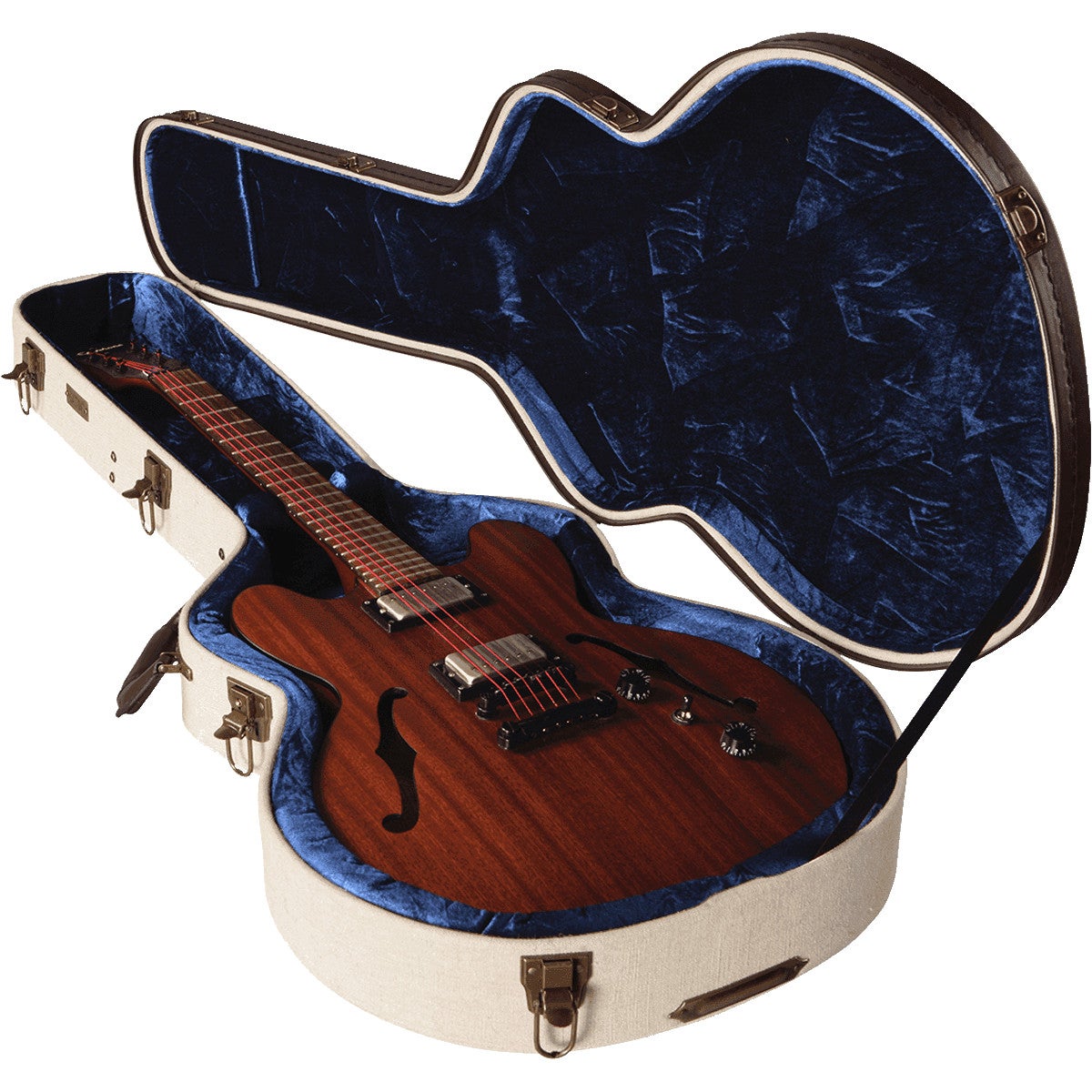 Gator Cases GW-JM-335 houten koffer voor semi-hollow gitaar