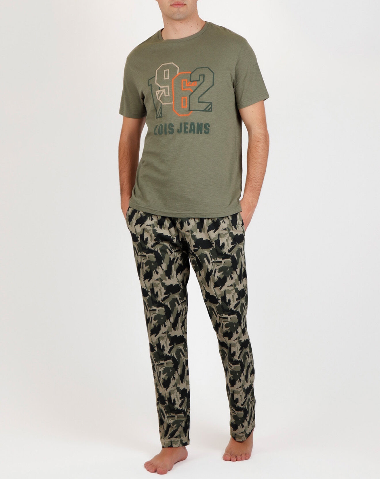 Lois Pyjama Camouflage vert kaki