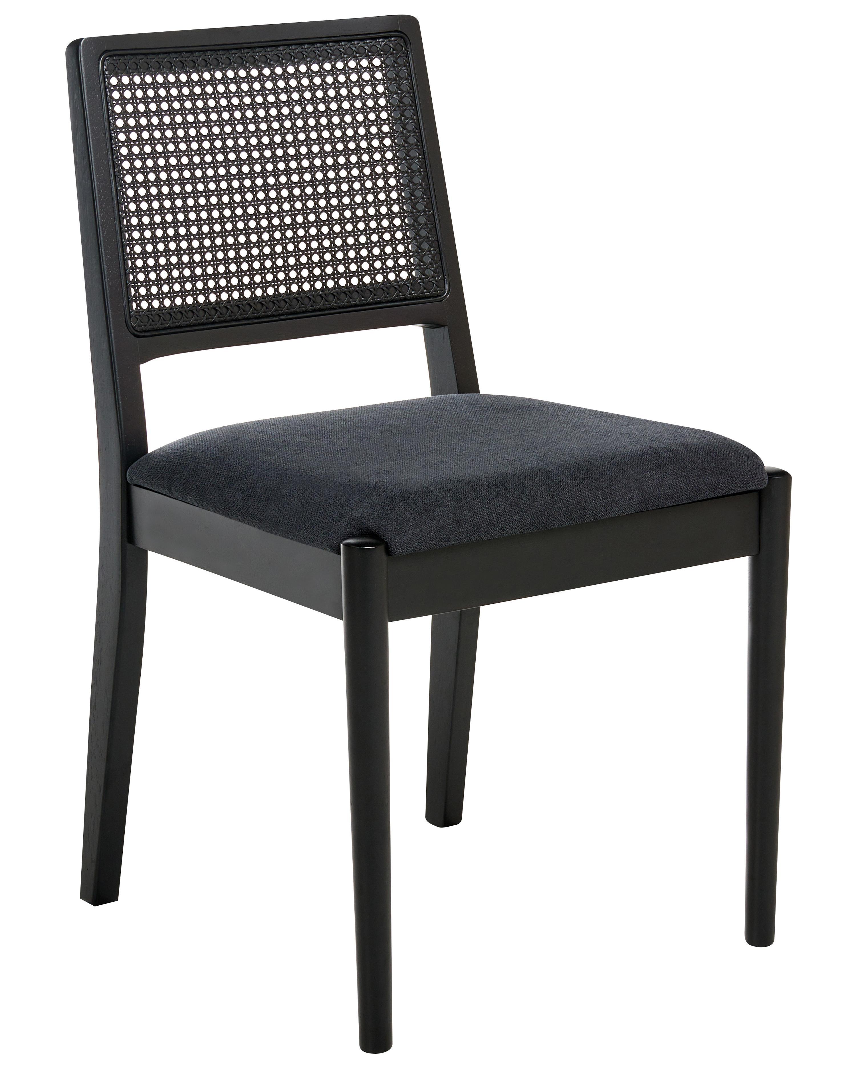Set van 2 eetkamerstoelen TAMARAC Hout Zwart