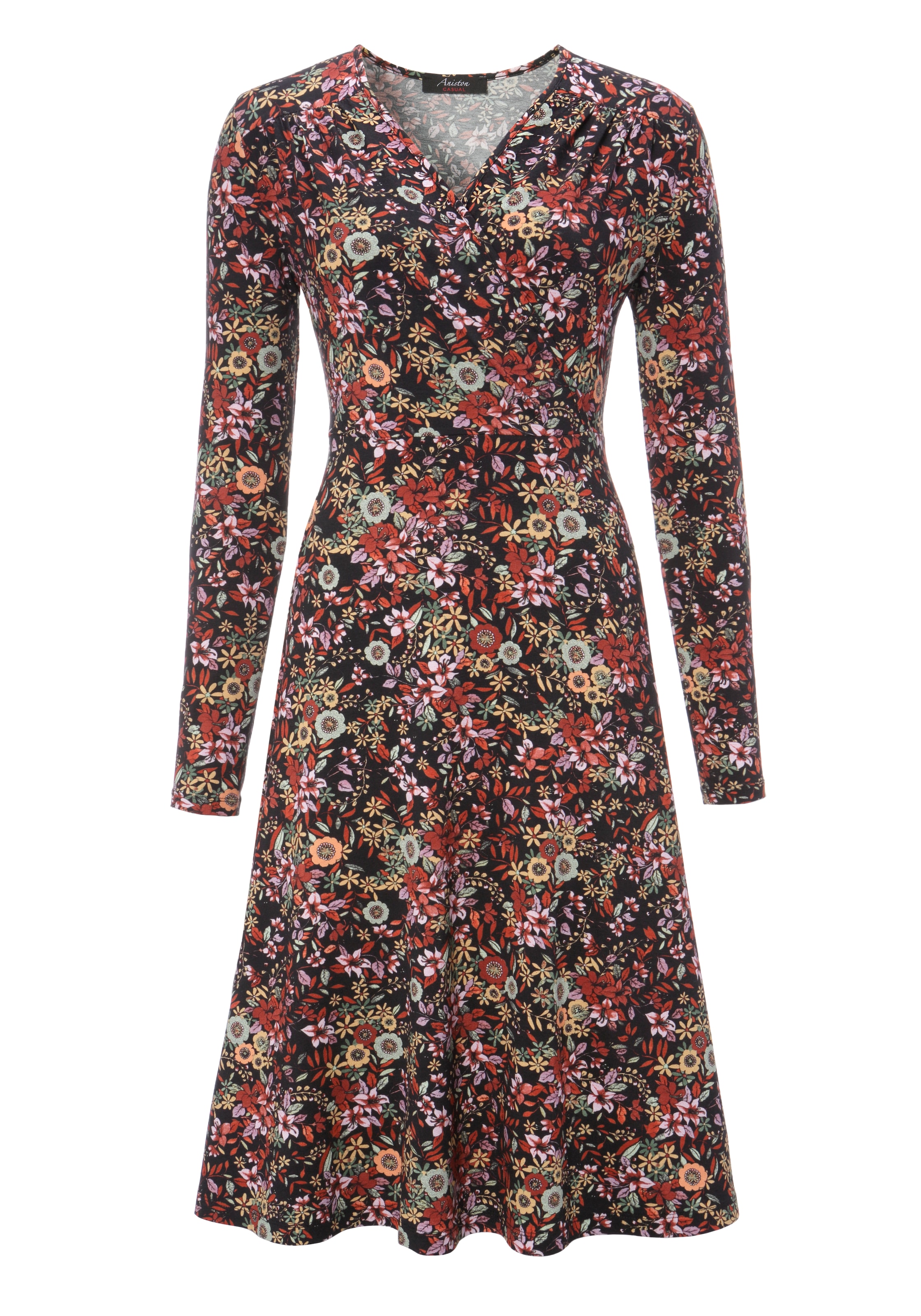 Aniston CASUAL Jerseykleid in Wickel-Optik