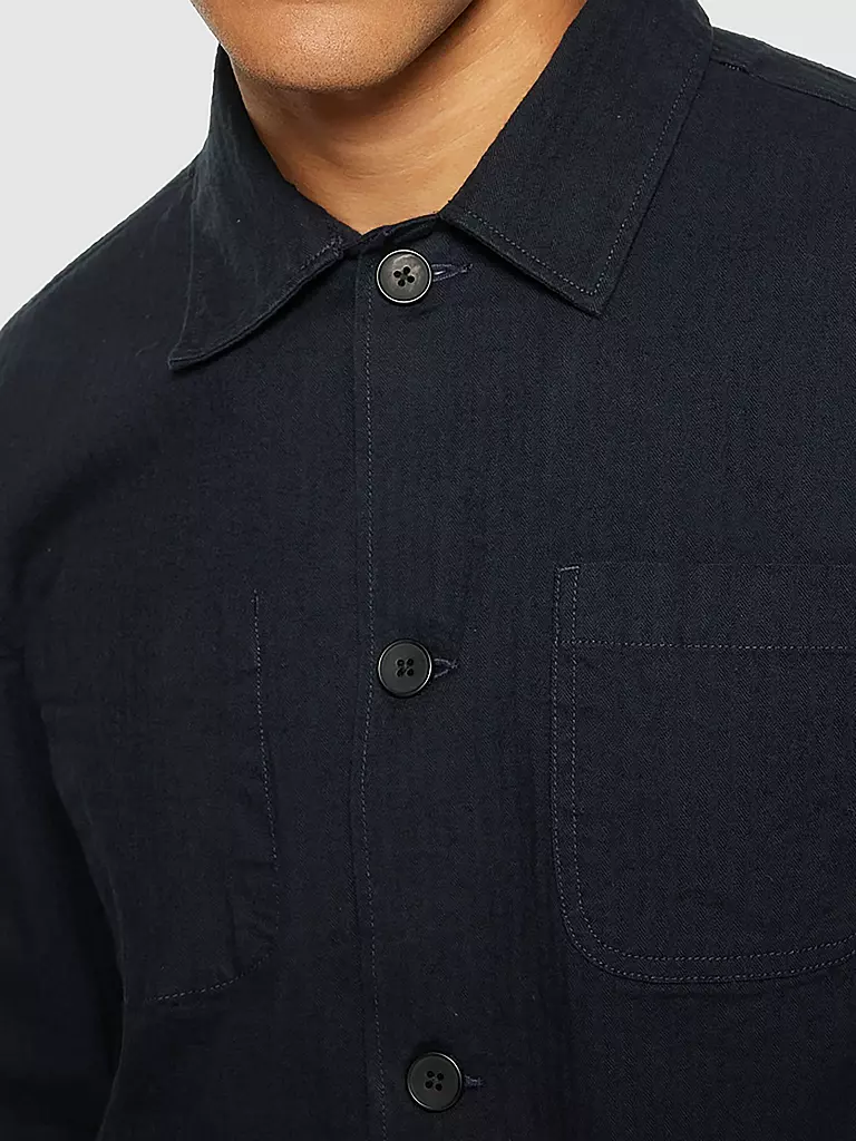 KNOWLEDGE COTTON APPAREL Overshirt blau