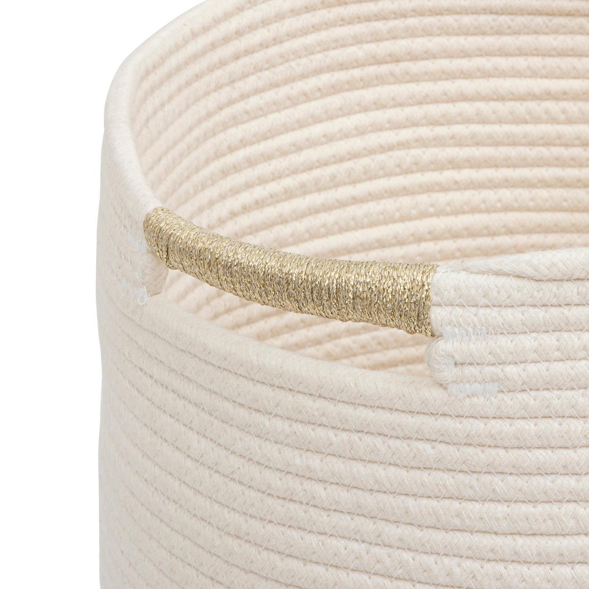 PANIER HAUT TROPICAL BOUDOIR COTON D.35X31CM