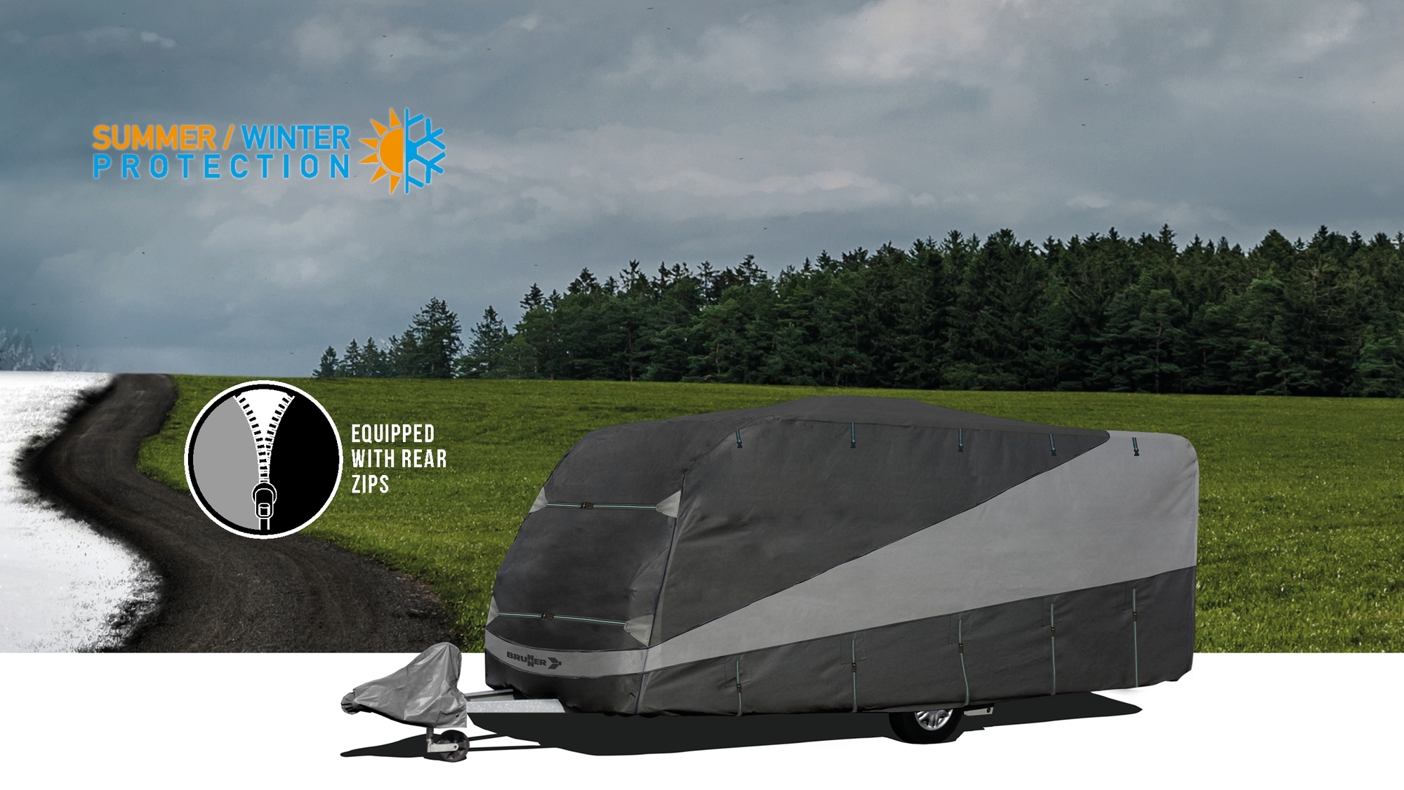 Brunner Wohnwagen Schutzhülle Caravan Cover Design 12M 750-800