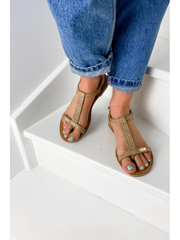 Sandales emilie Camel - Les Petites Bombes