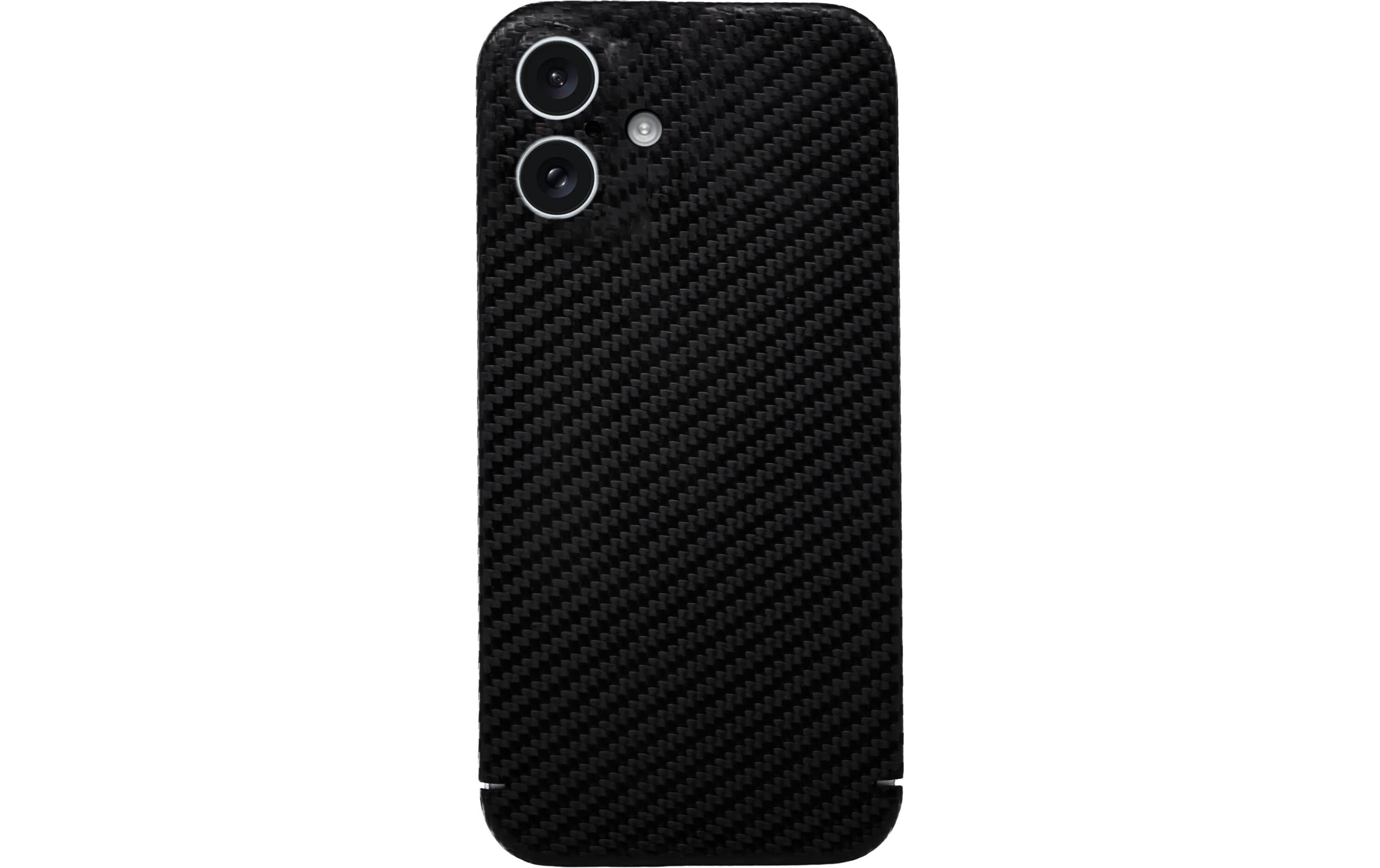Back Cover Carbon Series Magsafe iPhone 16 SchwarzSchutzhülle mit Magsafe für das Apple iPhone 16