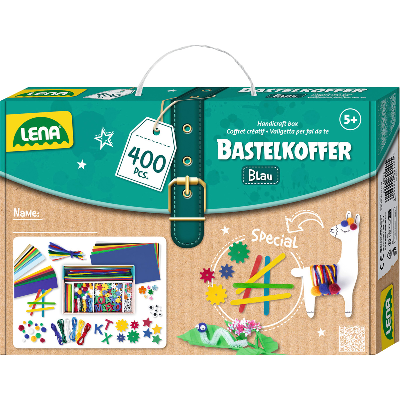 Lena Bastelkoffer blau 400-teilig