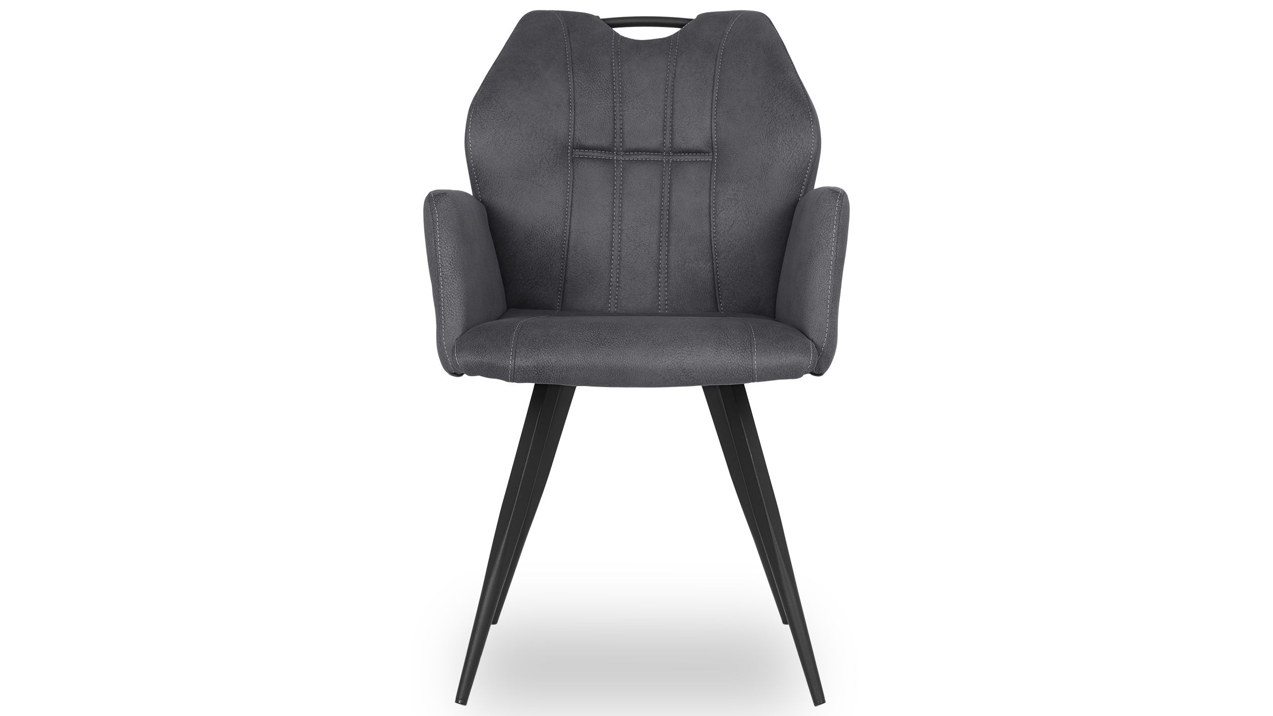 Eetkamerstoel - antraciet Ozark B57 x D61.5 x H89.5 cm