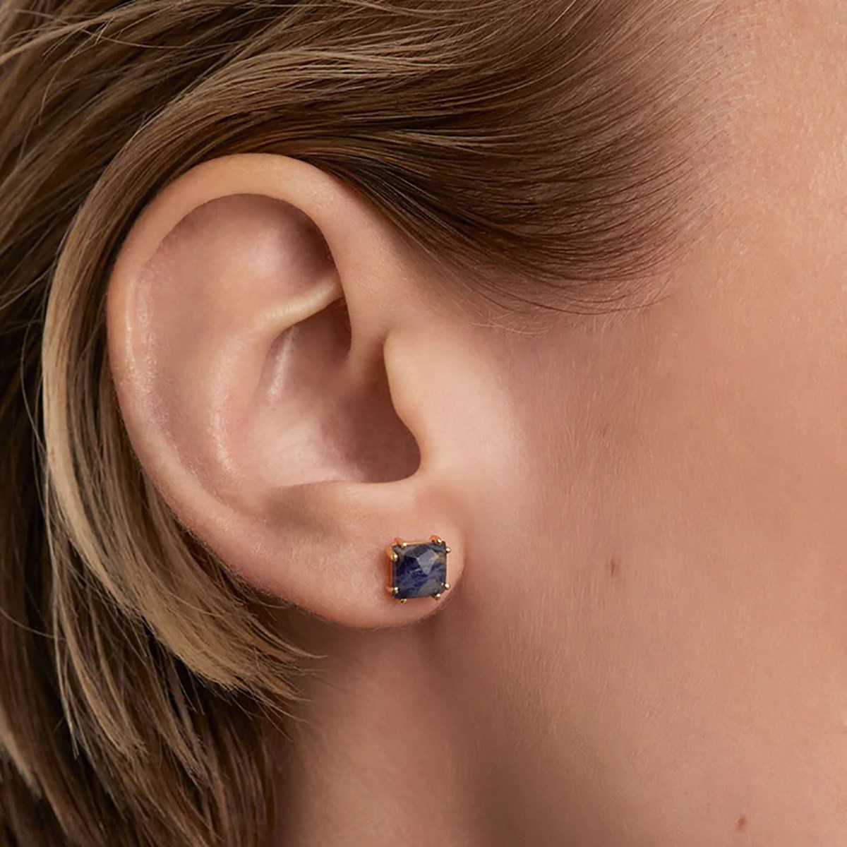 Boucle d'oreille individuelle PdPaola Suki Sodalite