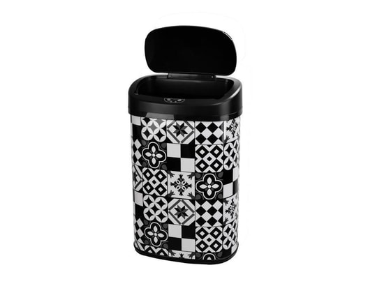 KITCHEN MOVE - Poubelle automatique Poubelle de cuisine automatique majestic noir acier inoxydab...