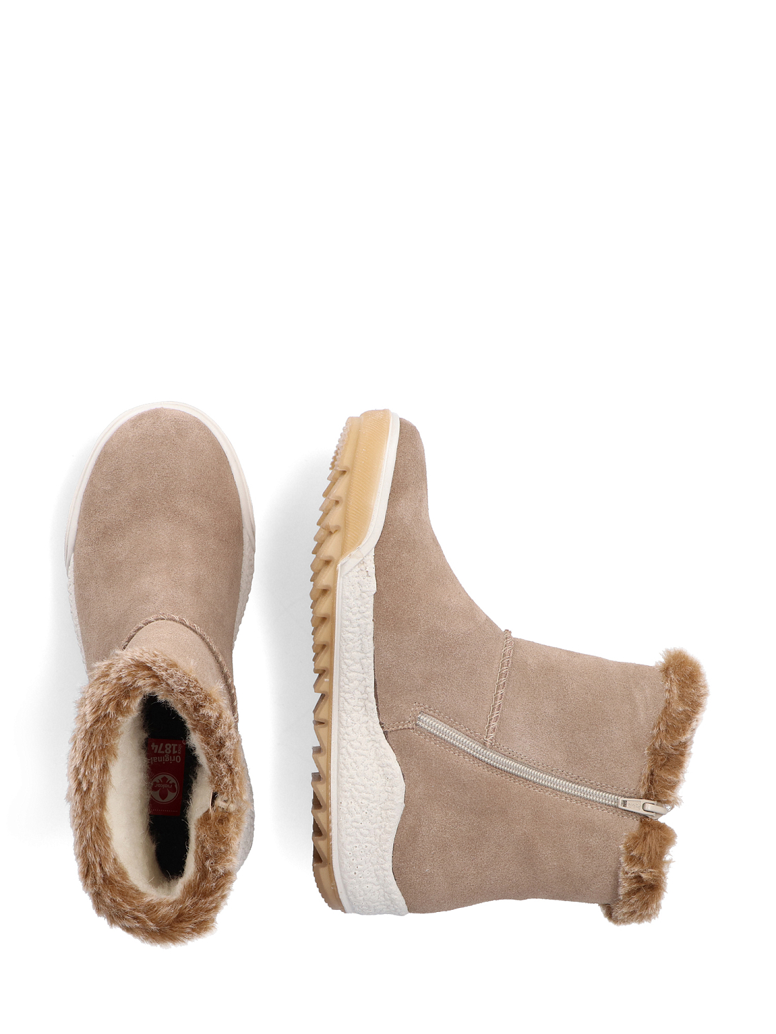 Rieker Suede Boots ullfòret