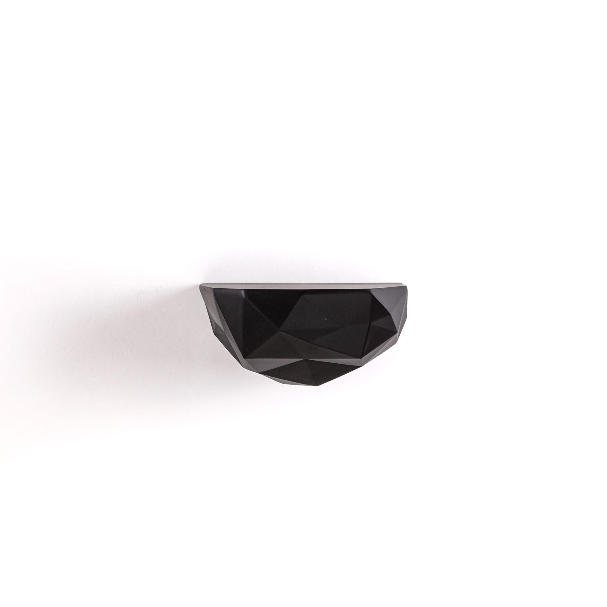 Space Rock wandplank small zwart