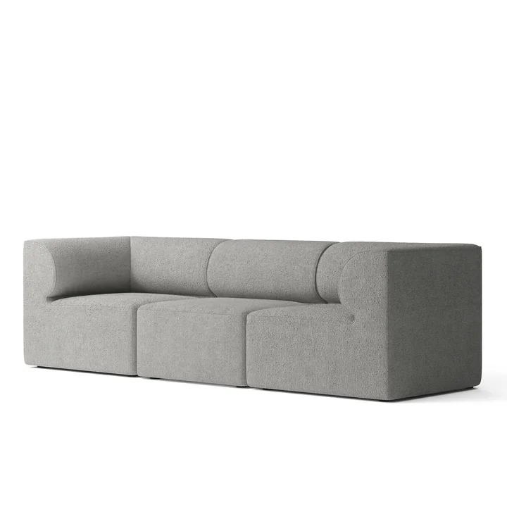 Audo - Eave 86 3-Sitzer Sofa, Bouclé dunkelgrau