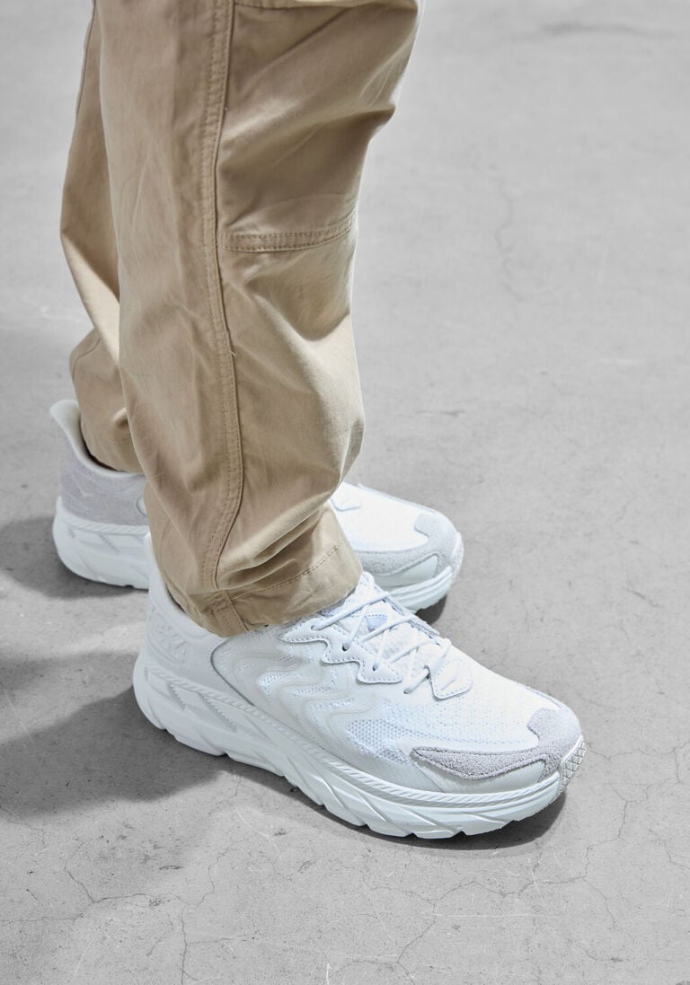 witte hoka sneakers clifton ls