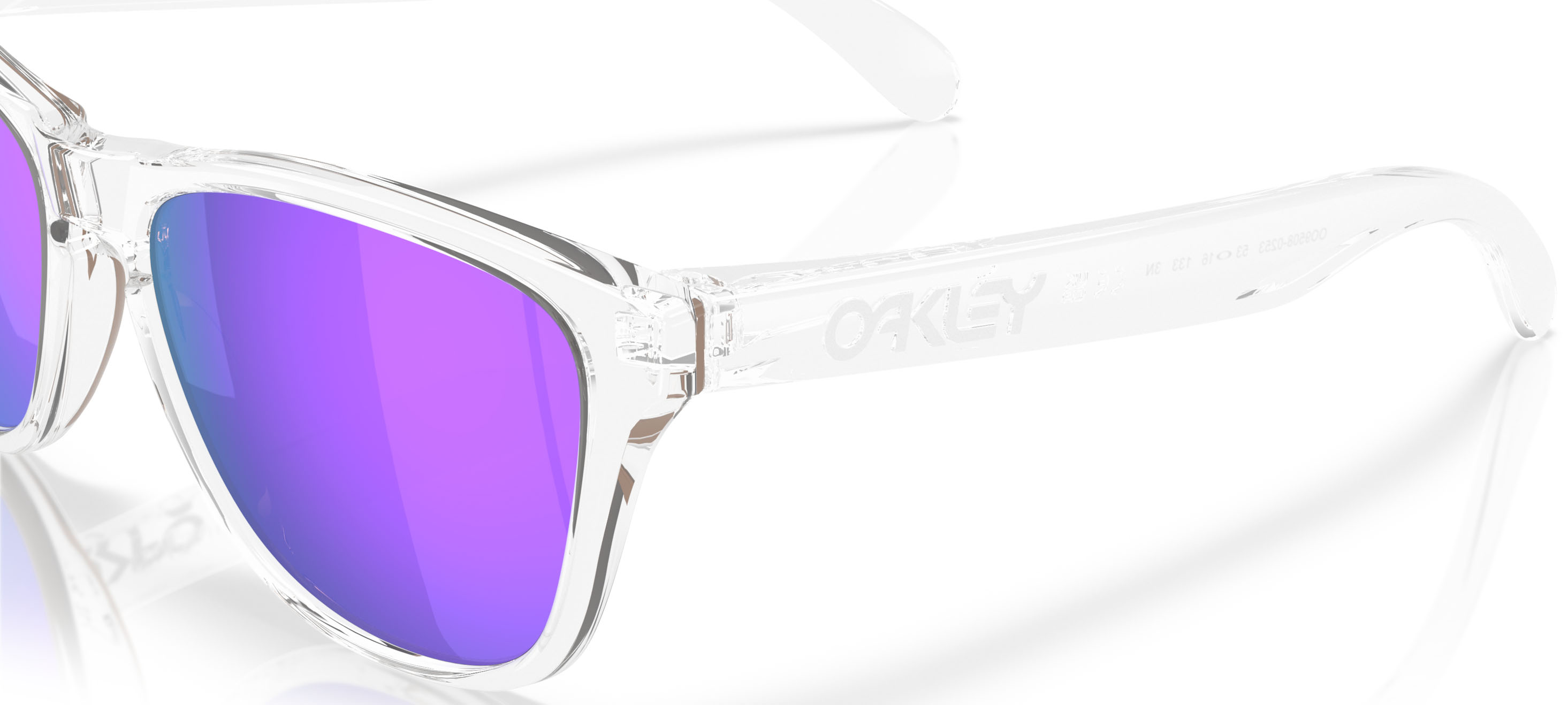 Frogskins S 0253/Polished Clear w/Prizm Violet