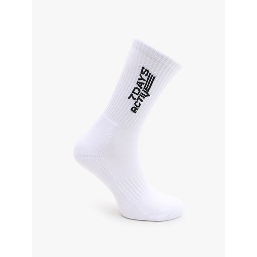 7 DAYS Active 2-pak Sokker, Brilliant White, 43-46