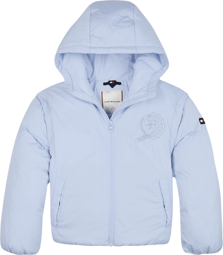 Tommy Hilfiger ICON ZIP OFF SLEEVE SHORT PUFFER Chambray sky