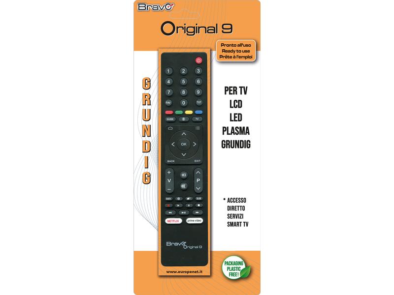 BRAVO Ersatz-Fernbedienung Bravo ORIGINAL 9 Grundig Fernbedienung GRUNDIG (ORIGINAL 9)