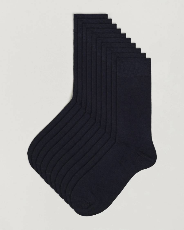 Topeco 10-pack Solid Care of Carl Cotton Sock