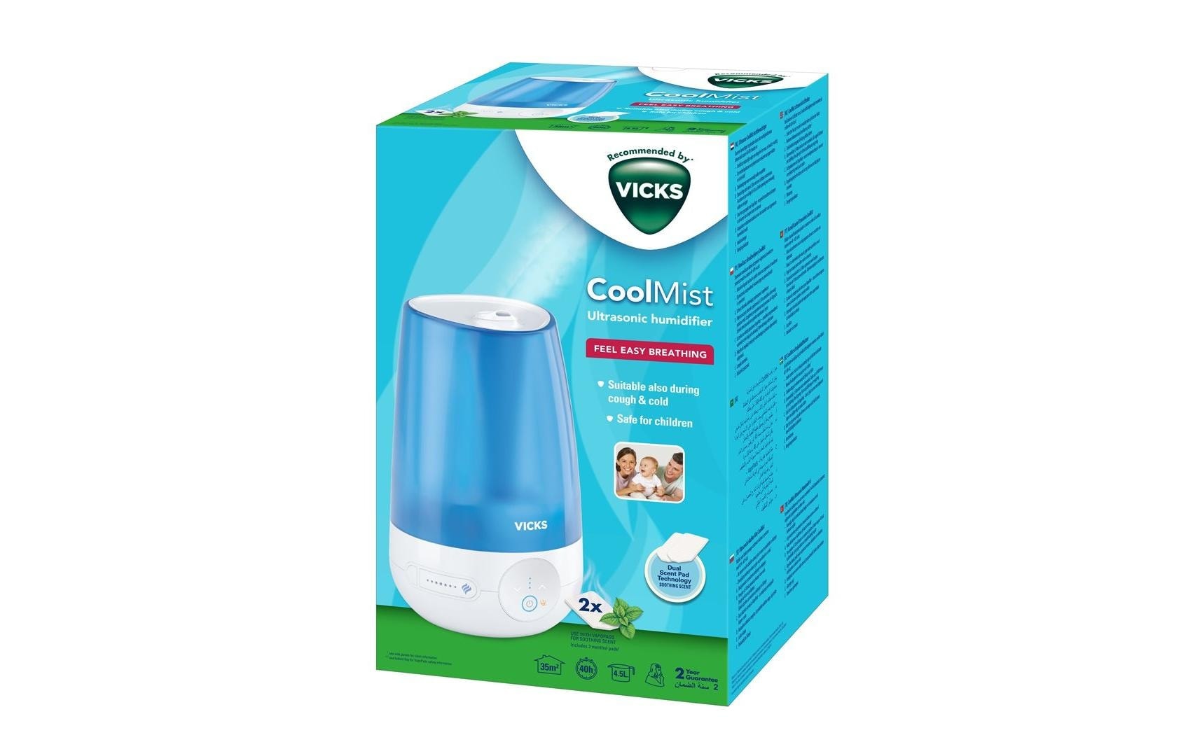 Luftbefeuchter »Vicks Ultraschall, VUL565E«
