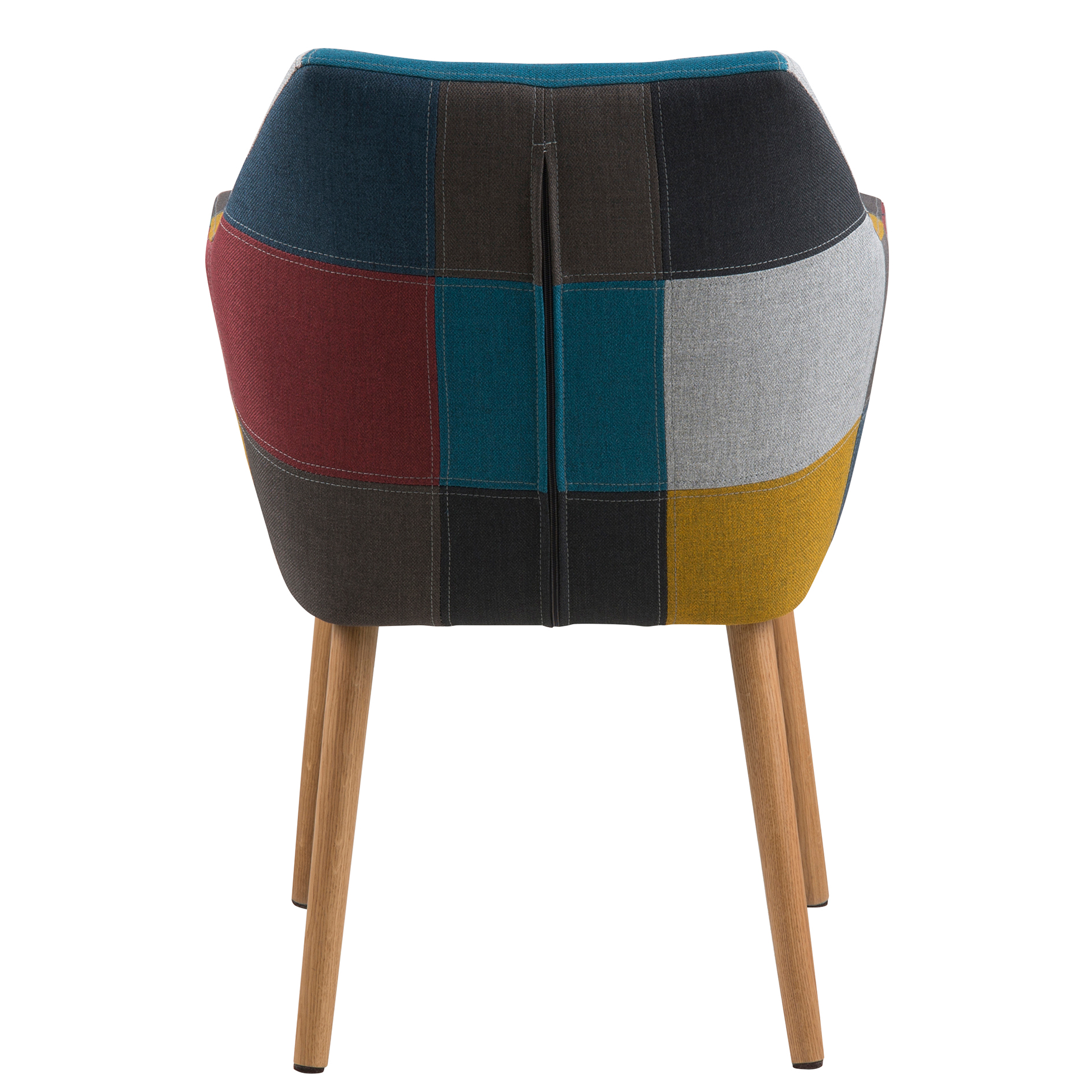 Esszimmerstuhl mit Armlehne NORA - multicolor - Webstoff