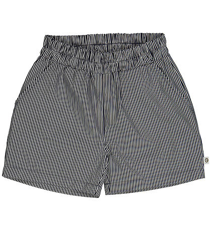 M?Slå Shorts - Poplin Stripe Pocket - Balsam Cream/Night Blue