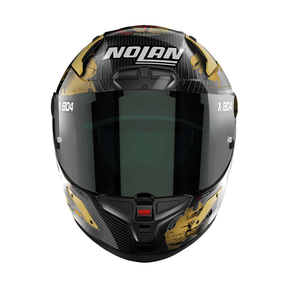 Nolan - Casque X-804 RS Ultra Carbon Replica C. Checa Carbone / Or