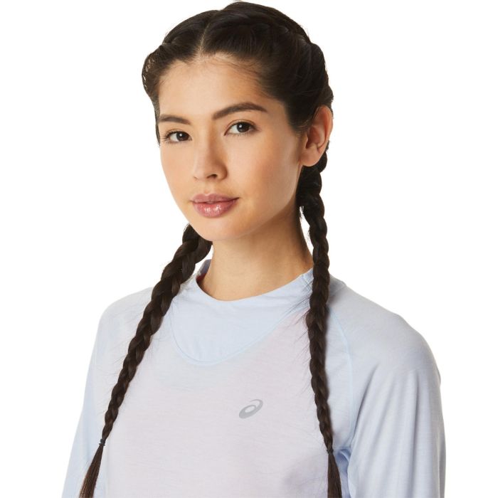 Asics Dame T-shirts Winter Run LS Top Blå