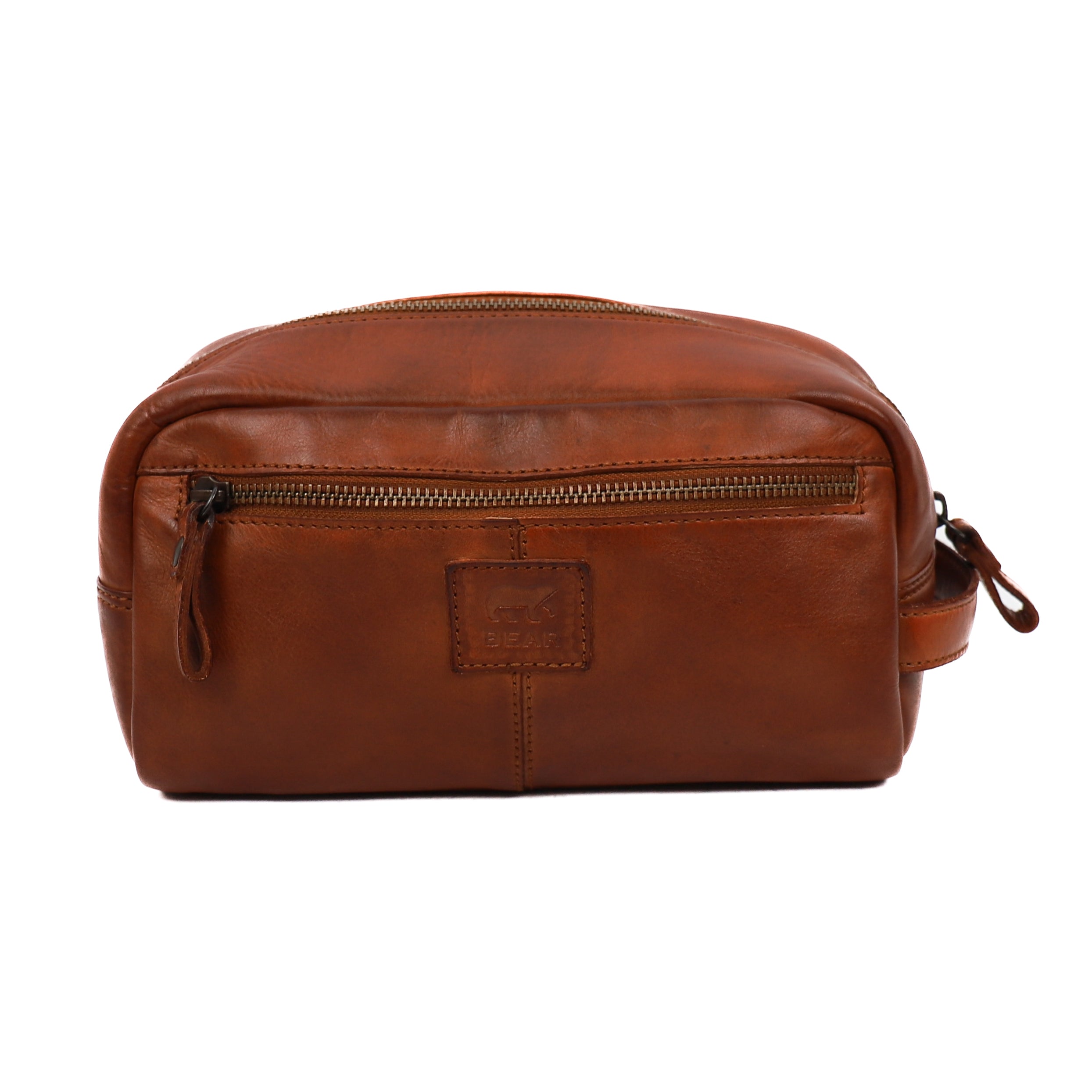 Toilettas 'Cees' cognac Cognac