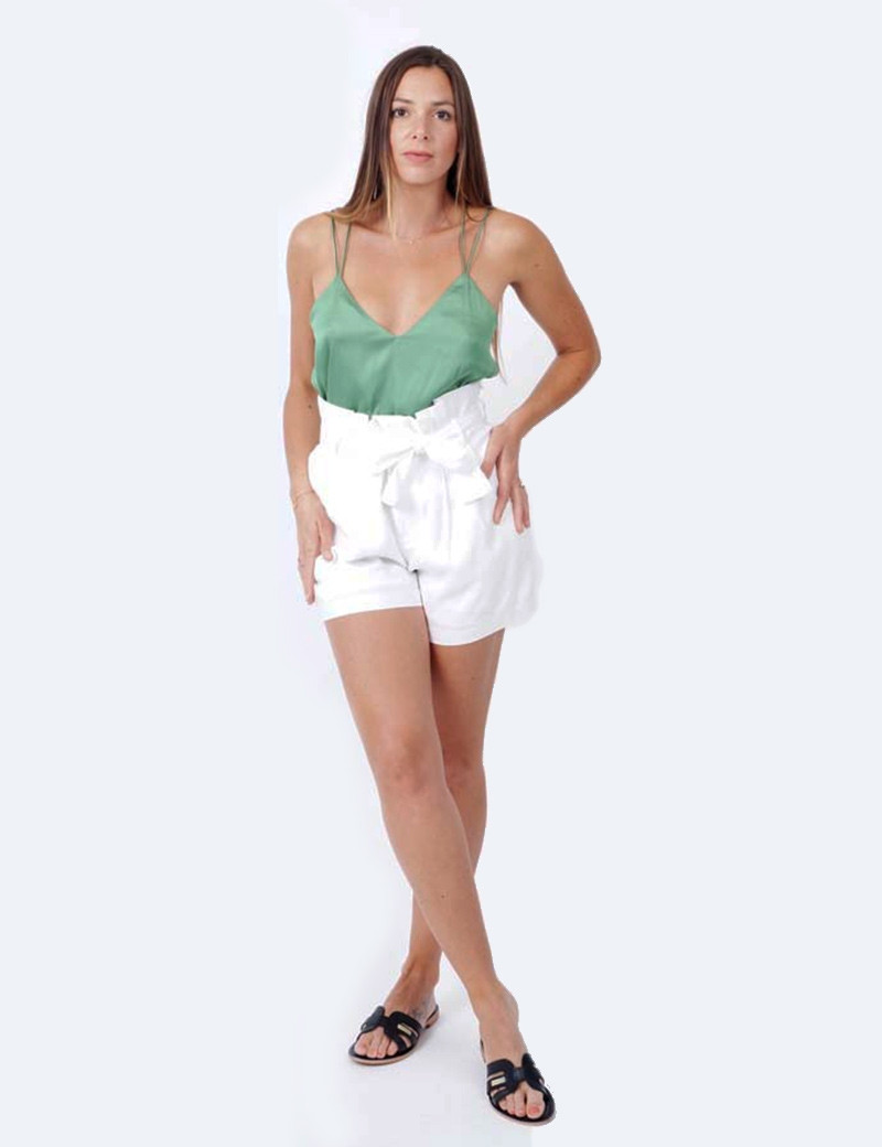 SEE U SOON SHORT CEINTURE OFF WHITE