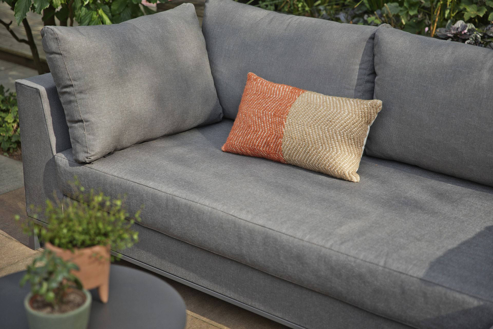 Exotan Exotan Loungeset Rechts Sicilië - Aluminium - Grijs - 60x262x246