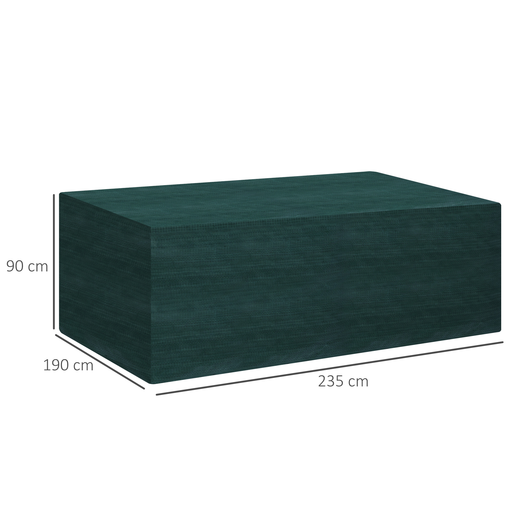 Capa para móveis Outsunny verde escuro