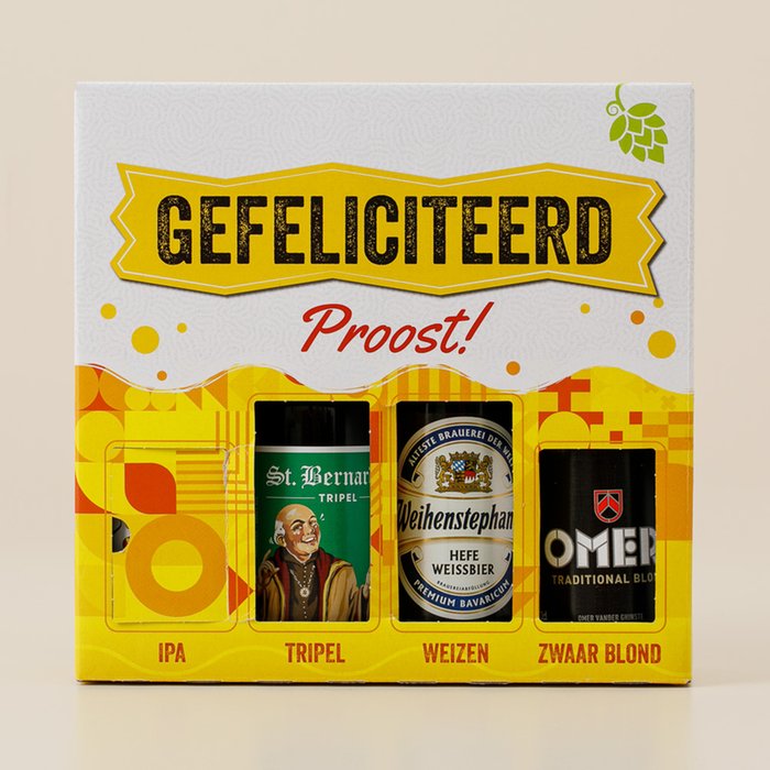 Gefeliciteerd | Bierpakket | 4 x 33 cl