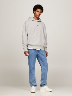 Moletom com capuz e modelagem relaxada com logo exclusivo