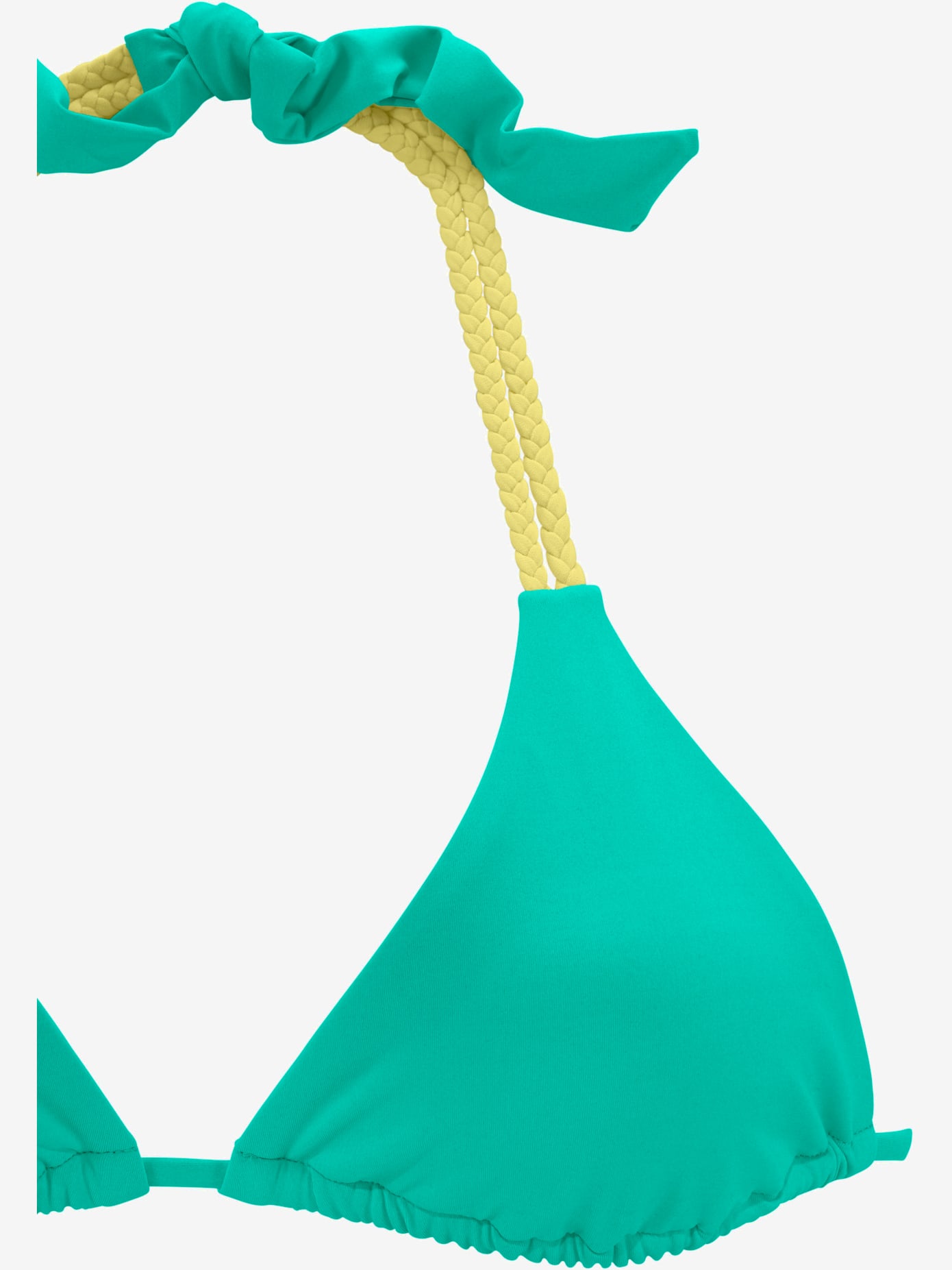 Haut de bikini triangle design contrasté
