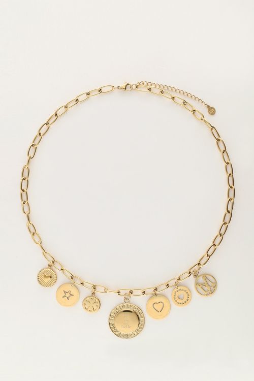 Starry bedel ketting met munten