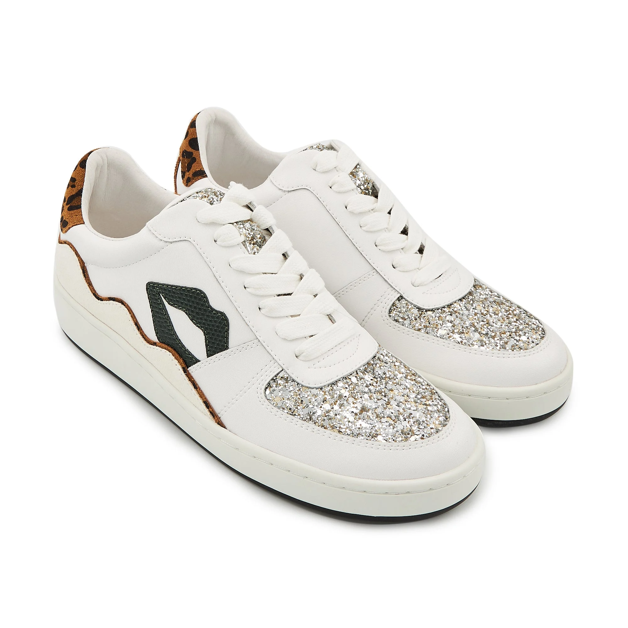 LOULOU SNAKE - Sneakers en cuir | Blanc