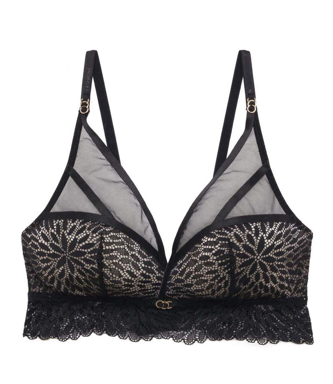 Soutien-gorge souple sans armatures noir Yasmine
